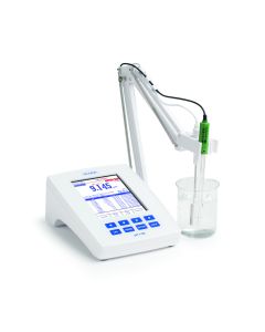 Analyseur de pH / mV / ISE de paillasse à deux canaux de qualité de laboratoire de recherche - HI5222