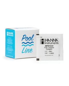 Pool Line Réactif Chlore libre, méthode DPD, pour 25 tests - HI7014-25