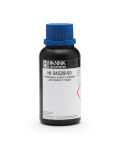 Titrant de gamme basse 20 pour l'acidité titrable dans le mini titrateur laitier - HI84529-50