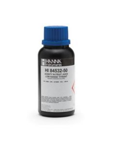 Titrant de gamme basse pour l'acidité titrable dans le mini titrateur de jus de fruits - HI84532-50