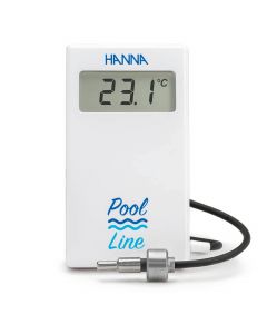 Thermomètre numérique avec sonde pondérée en acier inoxydable fixée à un câble en silicone de 3 m (9,9 pi) - HI985394